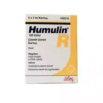 Humulin R Lilly 100IU ml, 5x300IU cart (INT)